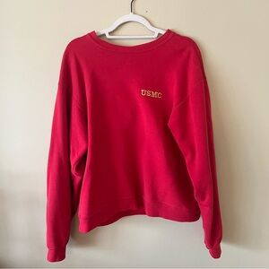 USMC Red Crewneck (Size Medium)